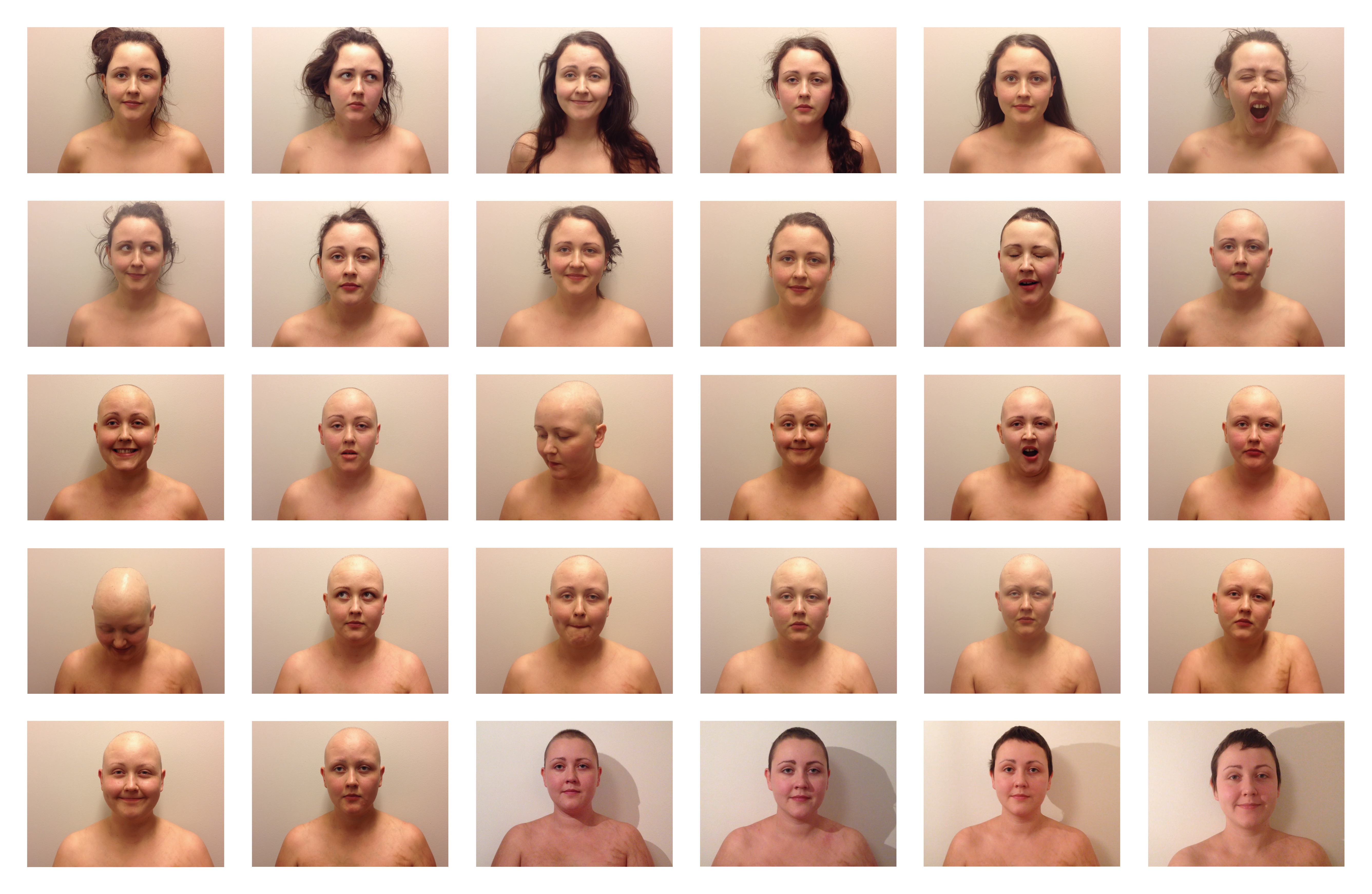 Personal hair contact sheet