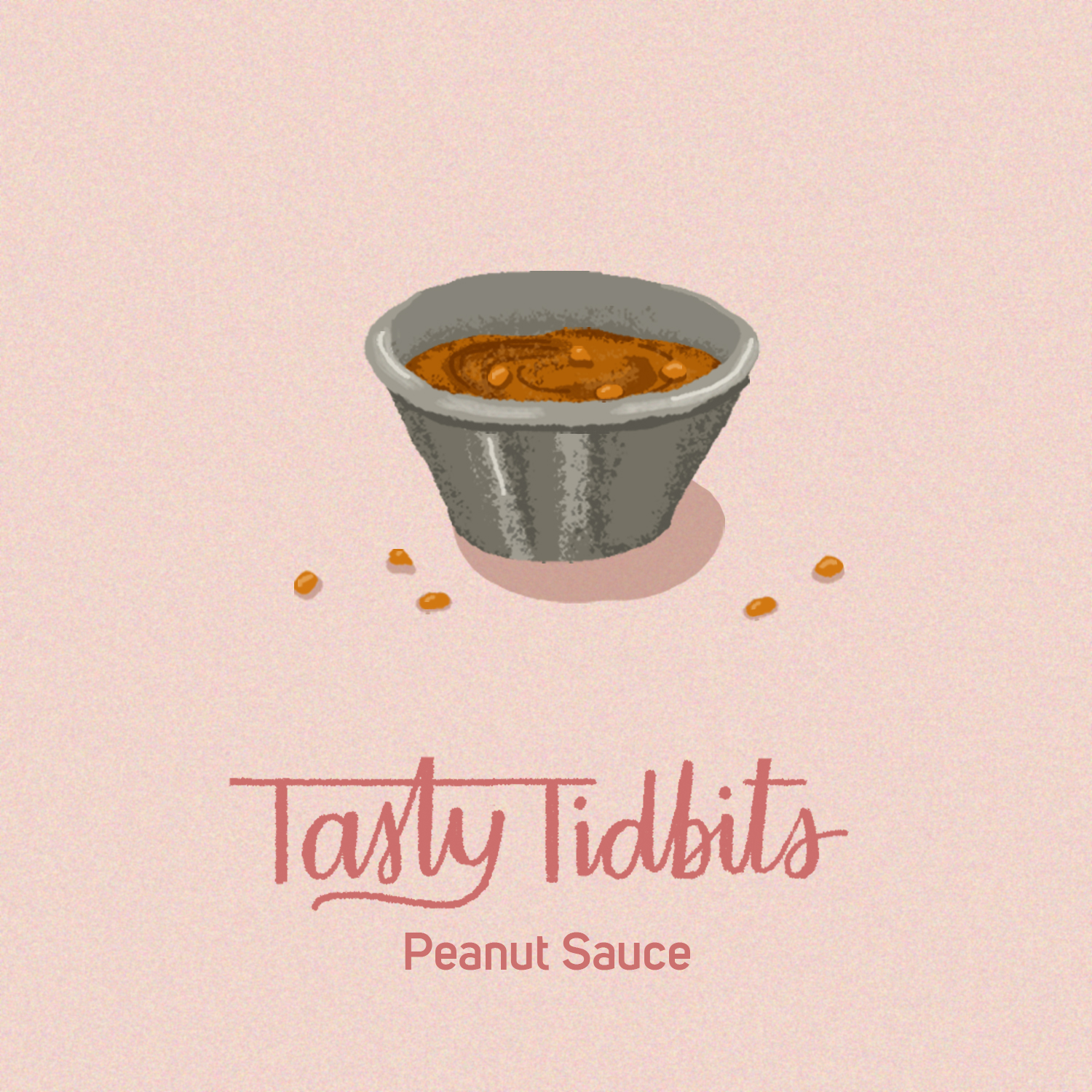 Peanut sauce illustration