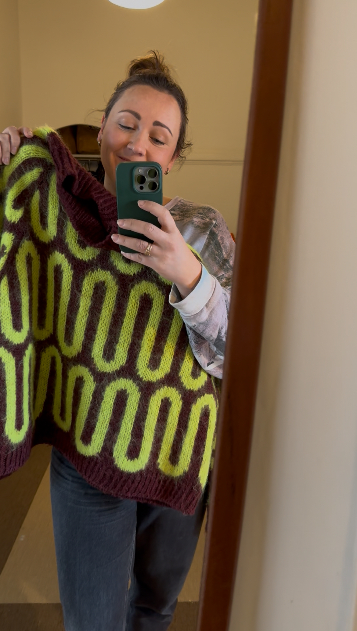 Knitting selfie